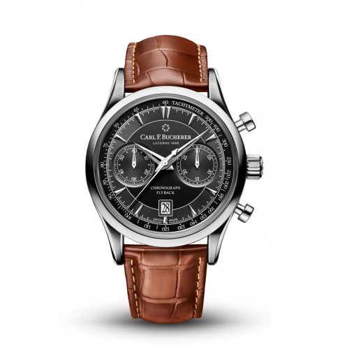 Carl F. Bucherer Manero Flyback Stainless Steel Black