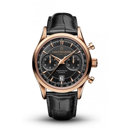 Carl F. Bucherer Manero Flyback Rose Gold Black