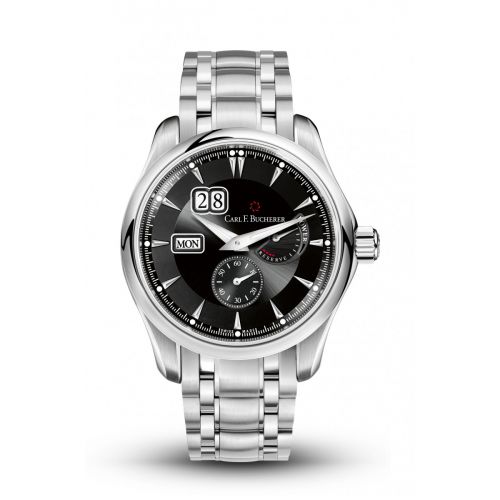 Carl F. Bucherer Manero PowerReserve Stainless Steel Black Bracelet