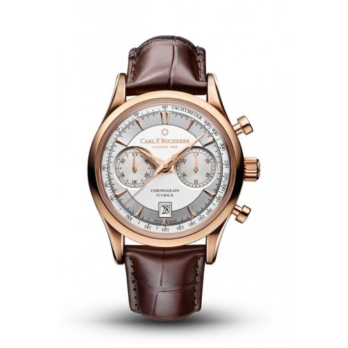 Carl F. Bucherer Manero Flyback Rose Gold Silver
