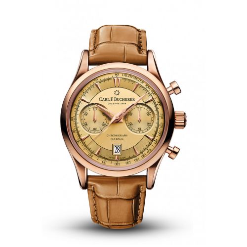 Carl F. Bucherer Manero Flyback Rose Gold Champagne