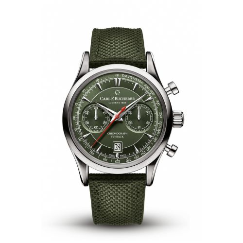 Carl F. Bucherer Manero Flyback Stainless Steel Green