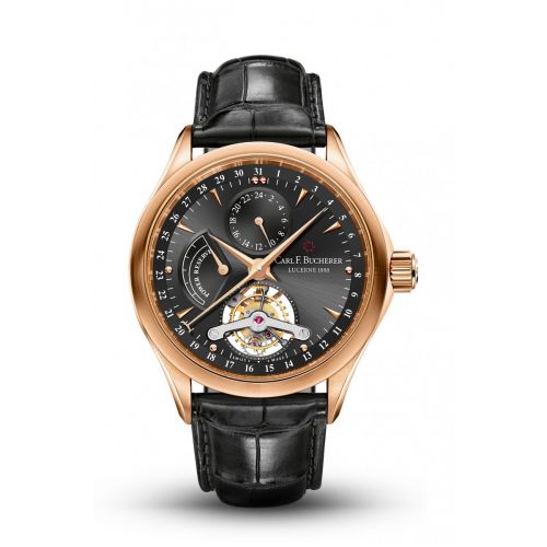 Carl F. Bucherer Manero Tourbillon Rose Gold Black