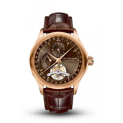 Carl F. Bucherer Manero Tourbillon Rose Gold Brown