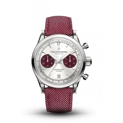 Carl F. Bucherer Manero Flyback 40 Stainless Steel Silver - Red