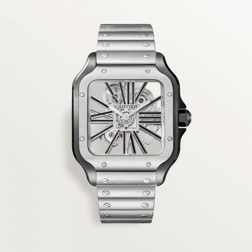 Cartier Santos de Cartier Large Skeleton Stainless Steel - ADLC