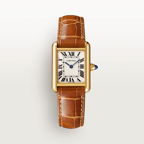 Cartier Tank Louis Cartier Small Quartz Yellow Gold Silver