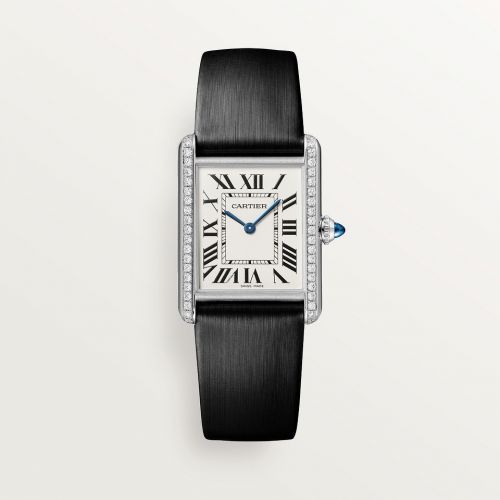 Cartier Tank Must Large Quartz Stainless Steel - Diamond Silver