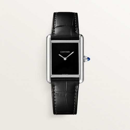 Cartier Tank Must Large Quartz Stainless Steel Silver