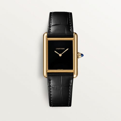 Cartier Tank Louis Cartier Large Manual Yellow Gold Black