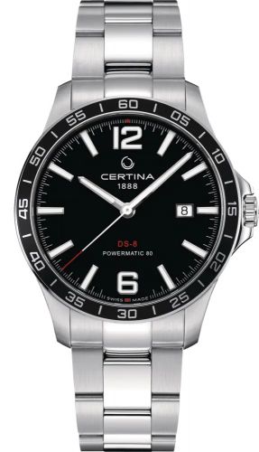 Certina DS-8 Powermatic Stainless Steel Black Bracelet