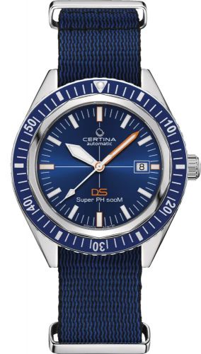 Certina DS Super PH500M Stainless Steel Blue Sea Turtle Conservancy