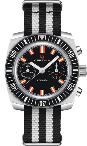 Certina DS Chronograph Automatic 1968 Stainless Steel Black NATO