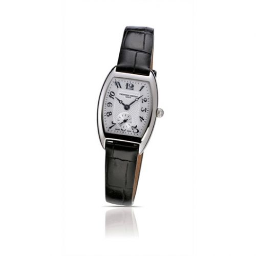 Frederique Constant Art Deco Tonneau Small Second Stainless Steel Silver