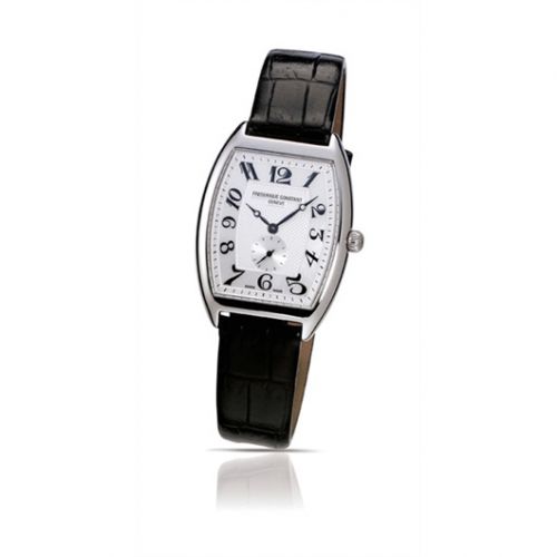 Frederique Constant Art Deco Tonneau Small Second Stainless Steel Silver