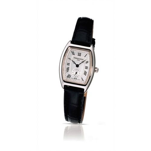 Frederique Constant Art Deco Tonneau Small Second Stainless Steel Silver