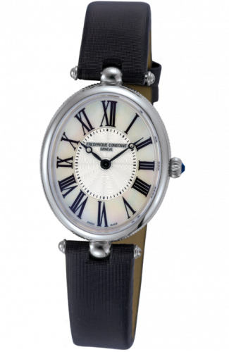Frederique Constant Art Deco Oval Stainless Steel Silver