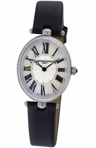 Frederique Constant Art Deco Oval Stainlesss Steel - Diamond Silver