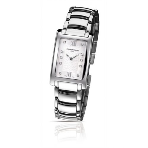 Frederique Constant Carree Stainless Steel MOP Bracelet