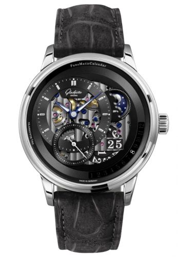 Glashütte Original PanoMatic Calendar Platinum Skeleton Folding