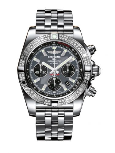 Breitling Chronomat 44 Stainless Steel Diamond Blackeye Gray Bracelet