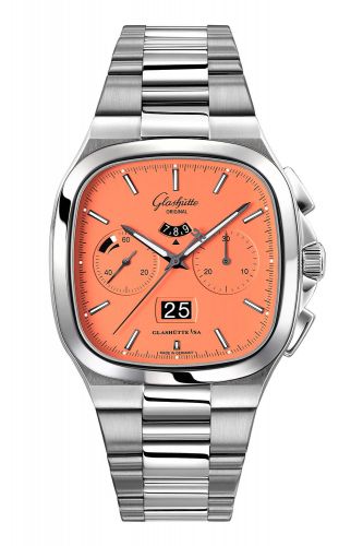 Glashütte Original Seventies Chronograph Panorama Date Vibing Orange Bracelet