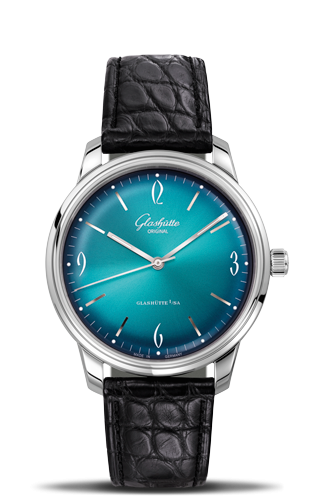 Glashütte Original Sixties Stainless Steel Iconic Aqua Alligator