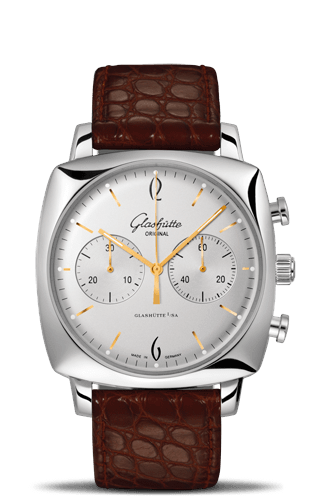 Glashütte Original Sixties Square Chronograph Stainless Steel Silver