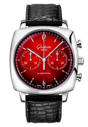 Glashütte Original Sixties Square Chronograph Stainless Steel Fire