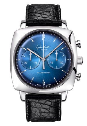 Glashütte Original Sixties Square Chronograph Stainless Steel Ocean