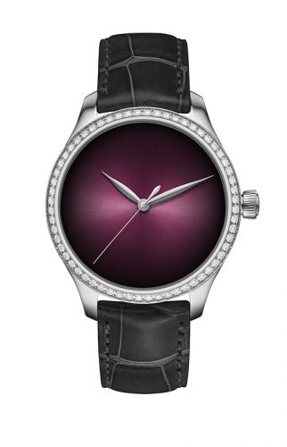 H. Moser & Cie Endeavour Centre Seconds Stainless Steel - Diamond Burgundy Concept