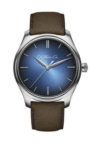 H. Moser & Cie Endeavour Centre Seconds White Gold Funky Blue
