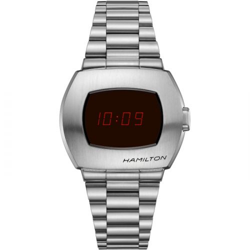 Hamilton PSR Digital Quartz Stainless Steel Red
