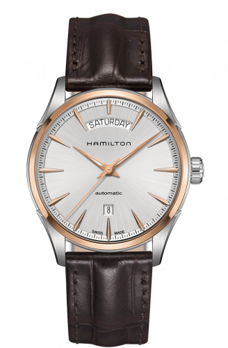 Hamilton Jazzmaster 42 Day Date Stainless Steel - Rose Gold Silver
