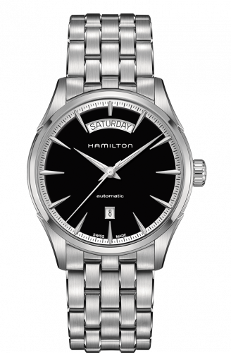 Hamilton Jazzmaster 42 Day Date Stainless Steel Black Bracelet