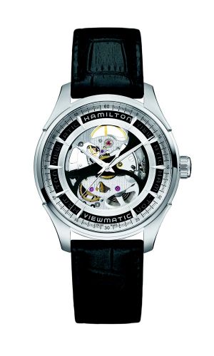 Hamilton Jazzmaster Viewmatic Skeleton Auto Stainless Steel Black
