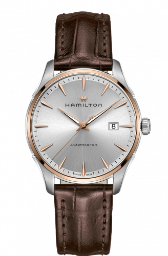 Hamilton Jazzmaster Quartz Stainless Steel - Rose Gold Silver