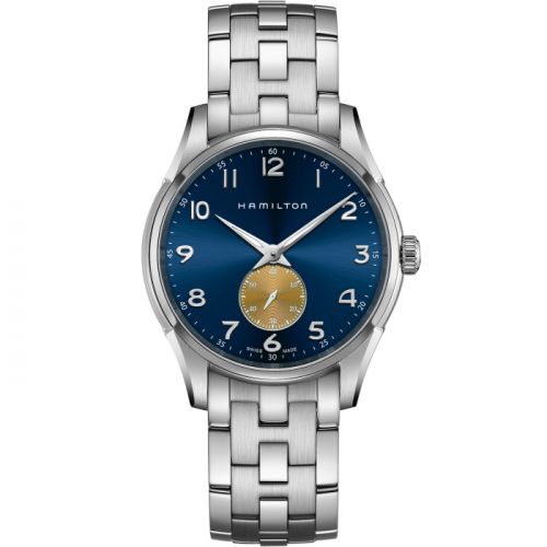 Hamilton Jazzmaster Thinline Small Second Quartz Stainless Steel Blue Bracelet