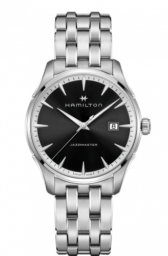 Hamilton Jazzmaster Quartz Stainless Steel Black Bracelet