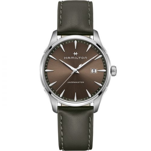 Hamilton Jazzmaster Quartz Stainless Steel Brown