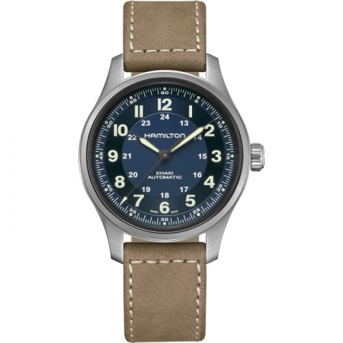 Hamilton Khaki Field Titanium Auto Blue