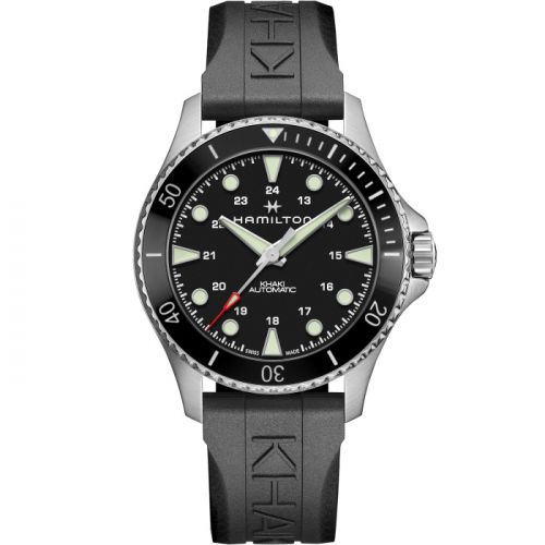 Hamilton Khaki Navy Scuba Auto 43 Stainless Steel Black Rubber