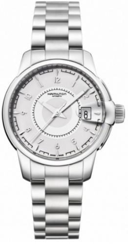 Hamilton Railroad 38 Auto Stainless Steel Silver Bracelet
