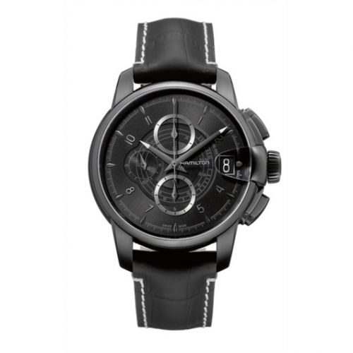 Hamilton Railroad 46 Chrono PVD Black