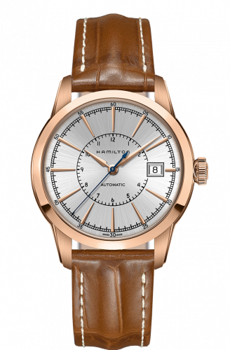 Hamilton Railroad 40 Auto Rose Gold Silver