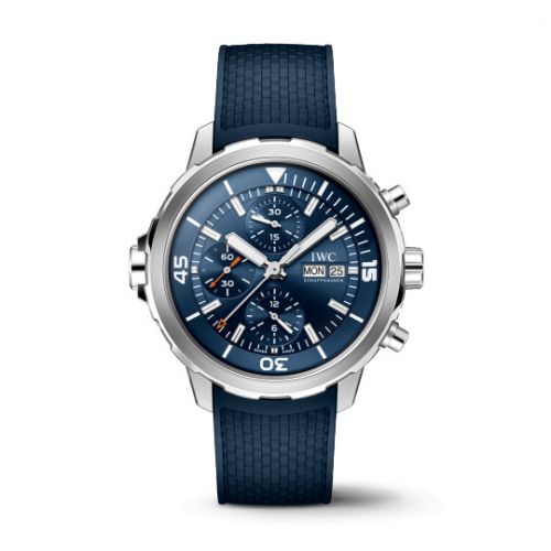 IWC Aquatimer Chronograph Stainless Steel Blue Rubber