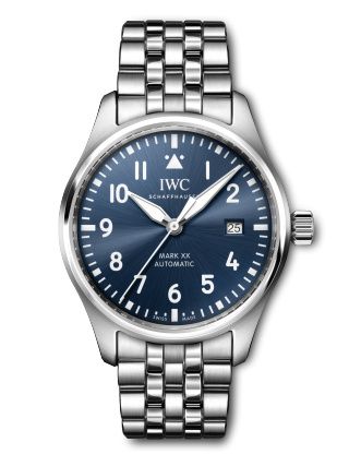 IWC Pilot's Watch Mark XX Stainless Steel Blue Bracelet