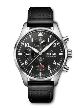 IWC Pilot's Watch Chronograph Stainless Steel Black