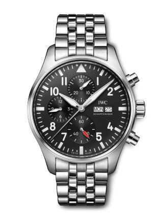 IWC Pilot's Watch Chronograph Stainless Steel Black