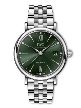 IWC Portofino Automatic 37 Stainless Steel Green Bracelet